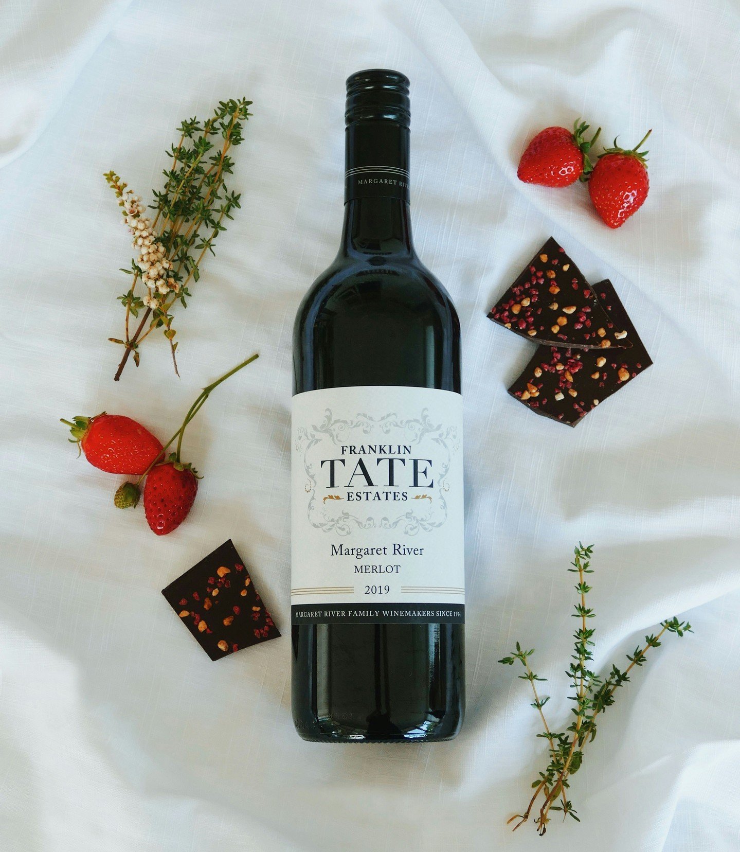 The red berry and hints of cocoa in our Franklin Tate Estate Merlot makes a lovely mid-week surprise, grab a bottle today.