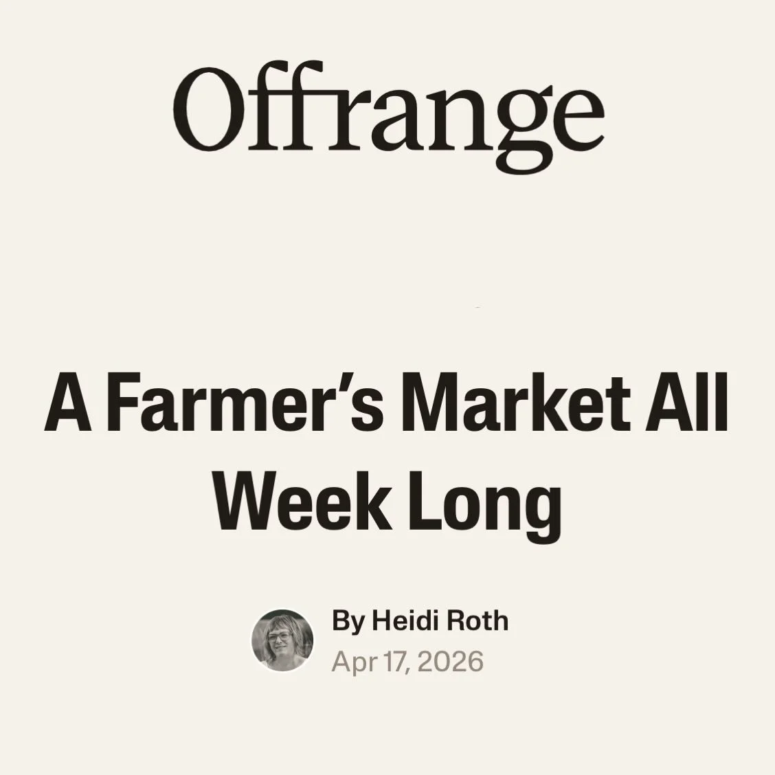 We&rsquo;re honored to be featured in a recent piece by Ambrook&rsquo;s Offrange, exploring the farm stop model and how communities are building year-round access to local food.

This article takes a closer look at what it means to create a space lik