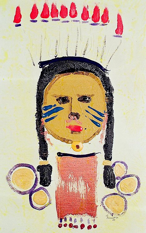 Solo exhibition of Akash Raj Halankar on a collection of paintings on children, at the Nehru Centre Art Gallery, India