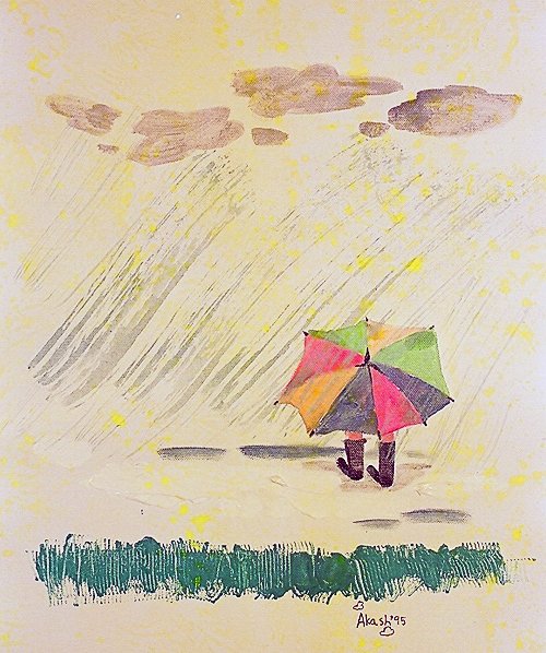 Solo exhibition of Akash Raj Halankar on a collection of paintings on children, at the Nehru Centre Art Gallery, India
