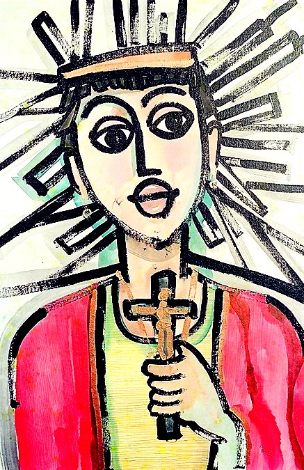 Solo exhibition of Akash Raj Halankar on a collection of paintings on children, at the Nehru Centre Art Gallery, India