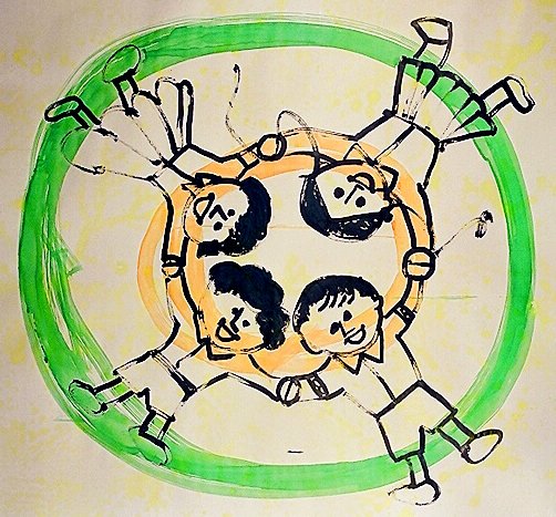 Solo exhibition of Akash Raj Halankar on a collection of paintings on children, at the Nehru Centre Art Gallery, India