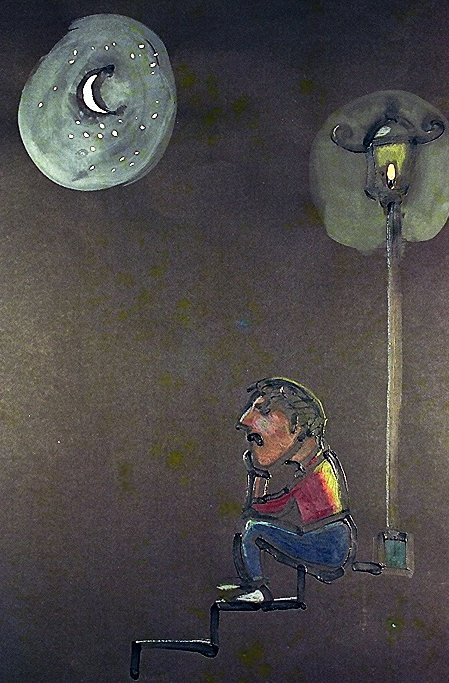 Solo exhibition of Akash Raj Halankar on a collection of paintings on children, at the Nehru Centre Art Gallery, India