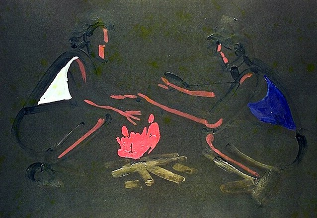 Solo exhibition of Akash Raj Halankar on a collection of paintings on children, at the Nehru Centre Art Gallery, India