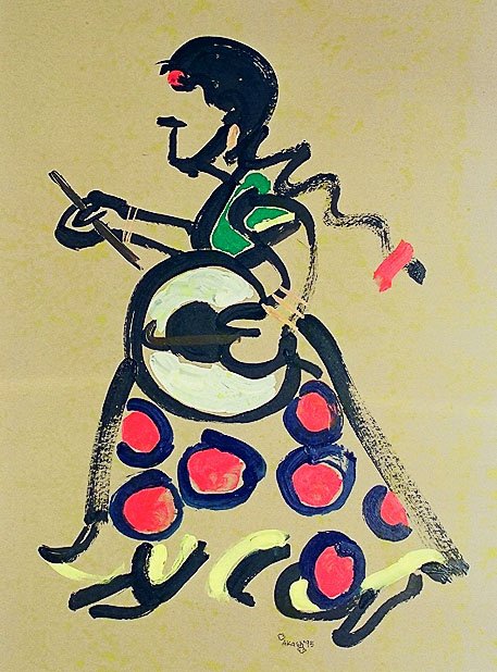 Solo exhibition of Akash Raj Halankar on a collection of paintings on children, at the Nehru Centre Art Gallery, India