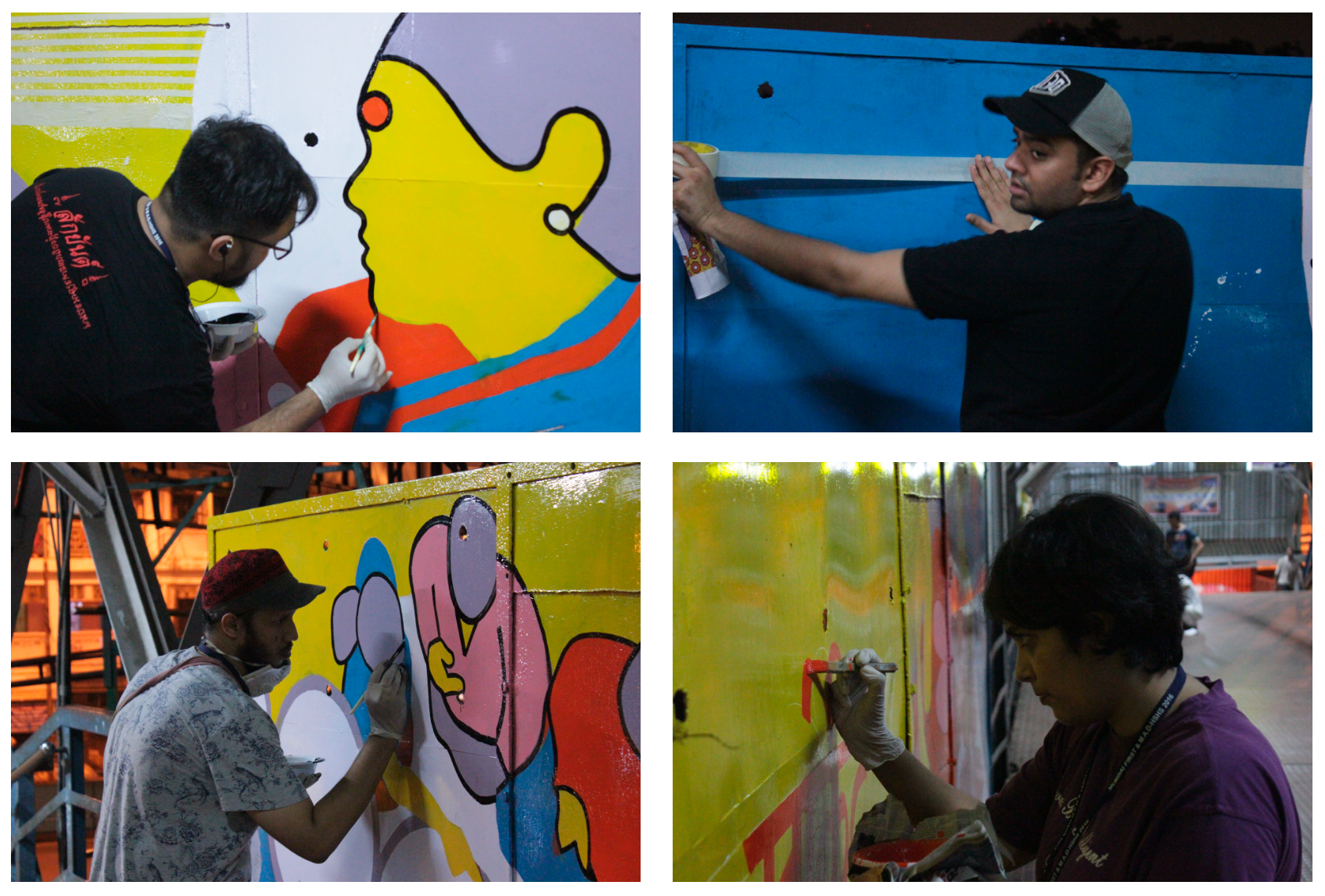 ‘Hamara Station, Hamari Shaan’ was a crowd sourced initiative for the beautification of the community during the Joy of Giving week. We designed and executed 13 panels of 15 ft. by 6 ft. on the theme of Dadar flower market, an iconic wholesale flower