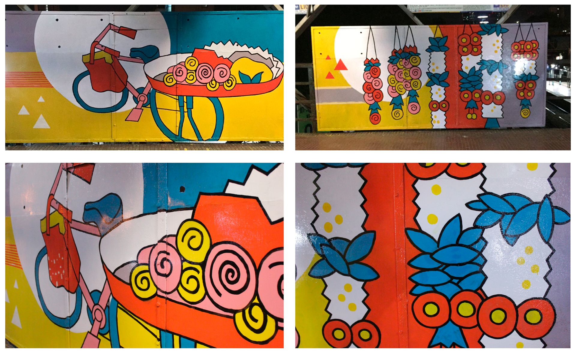 ‘Hamara Station, Hamari Shaan’ was a crowd sourced initiative for the beautification of the community during the Joy of Giving week. We designed and executed 13 panels of 15 ft. by 6 ft. on the theme of Dadar flower market, an iconic wholesale flower