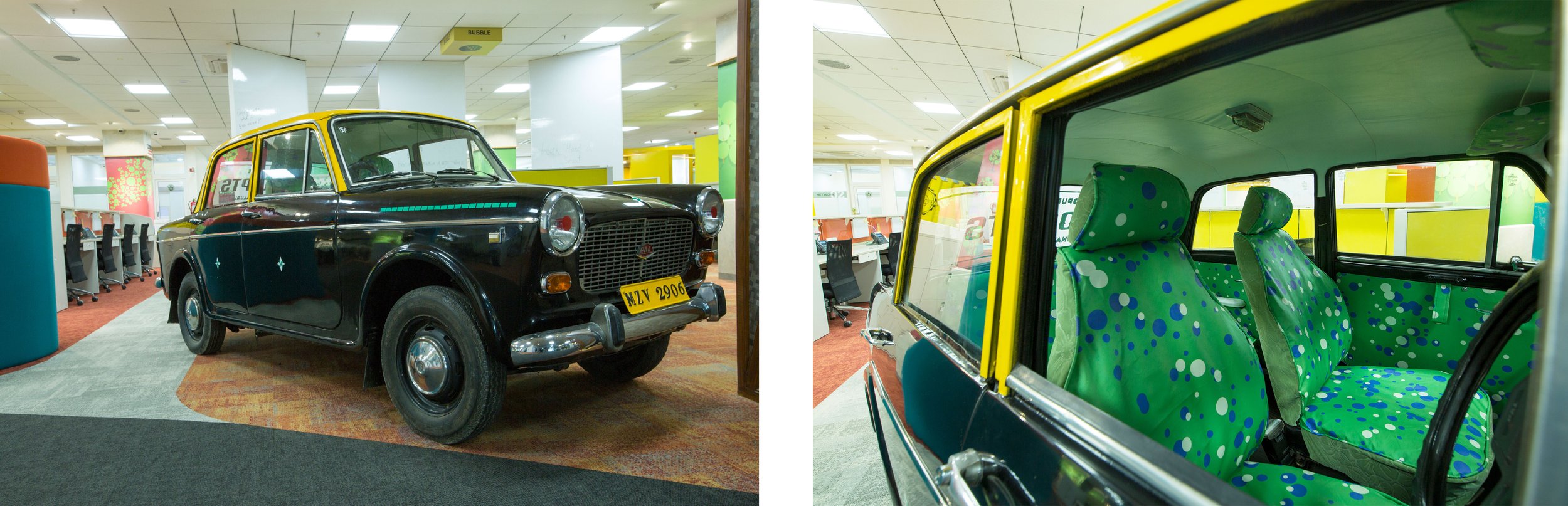 Infocepts Taxi Art Installation