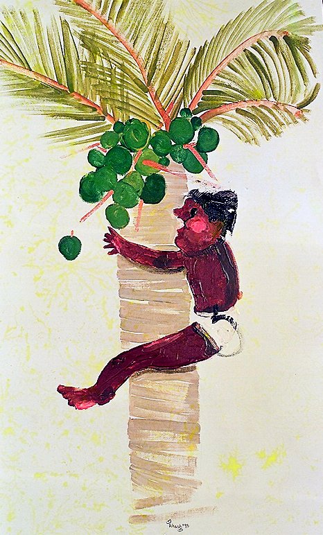 Solo exhibition of Akash Raj Halankar on a collection of paintings on children, at the Nehru Centre Art Gallery, India