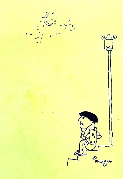 Solo exhibition of Akash Raj Halankar on a collection of paintings on children, at the Nehru Centre Art Gallery, India