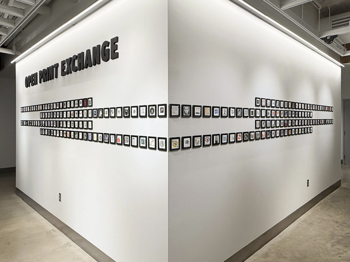 Photo: Installation View, Open Press Project. Sears think[box], Richey Mixon Building, 11201 Cedar Ave, Cleveland, OH 44106, United States.
Duration: 30. October – 5. December 2025.
