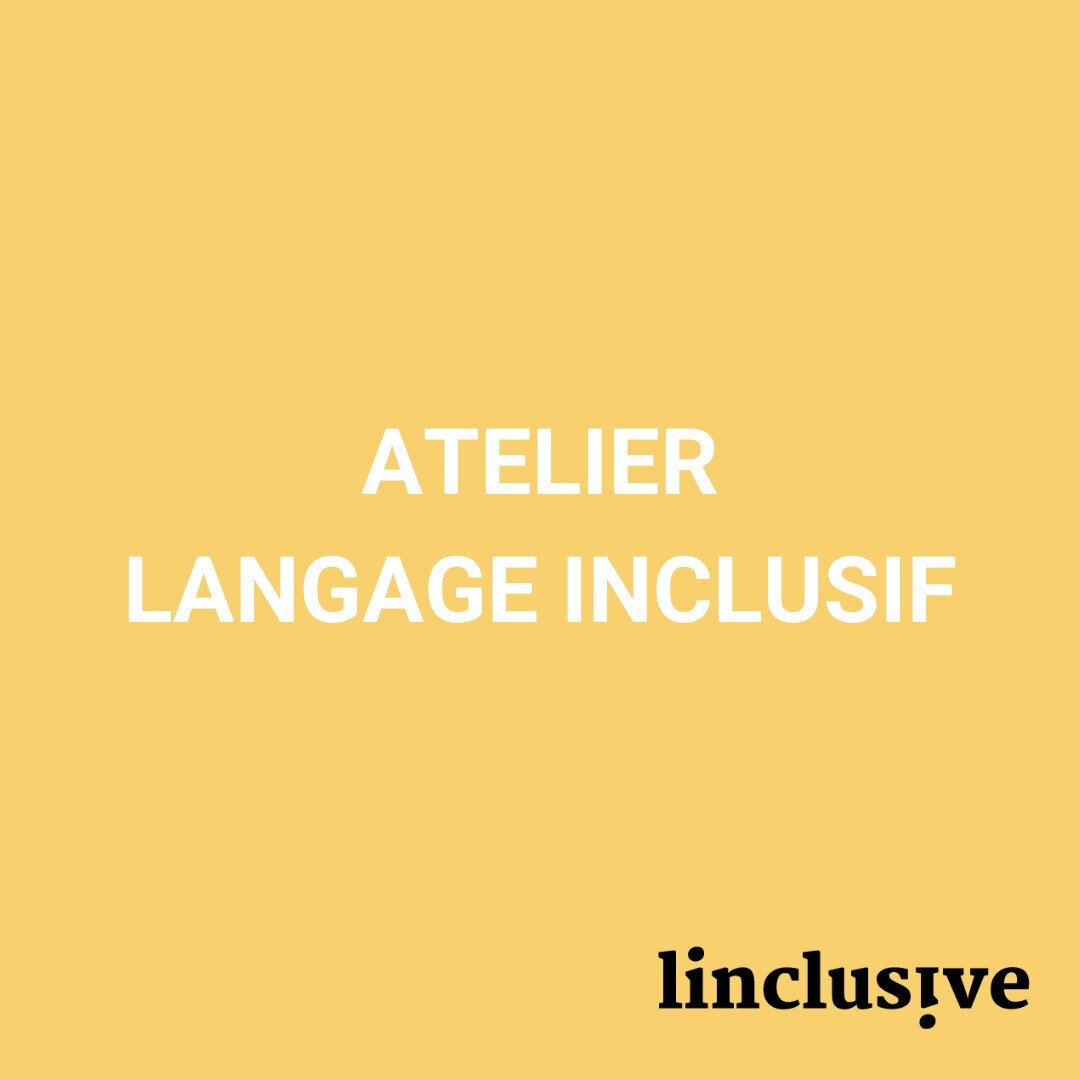 C'est parti pour un premier atelier autour du langage inclusif! 🤩

Rendez-vous jeudi 31 mars @colabfribourg pour une pause de midi inclusive 🔥

Au programme: un atelier ludique et pratique pour d&eacute;couvrir les bases du langage inclusif, en col