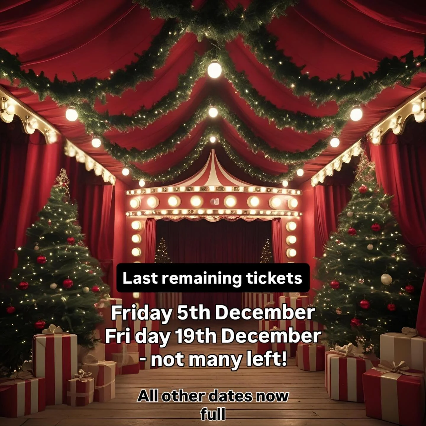 If you are wanting to book to party with us this December - be sure to do it soon! 💫

🎟️ Tickets
www.hqnights.com