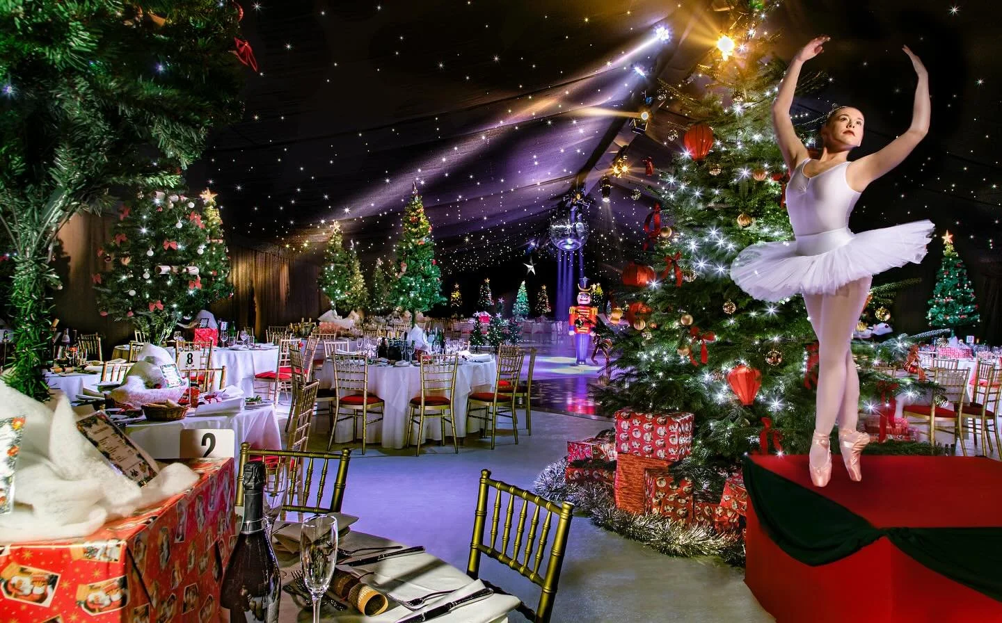 Get ready for our iconic shared Christmas party, back this Friday, 5th December! 🎄

Theme: Cirque du Christmas 🎪
Location: Great Wilbraham Hall Farm Estate, Cambridge
Time: 6.45pm - 12.30am
Dress code: Dress to impress
Book today at www.hqnights.co