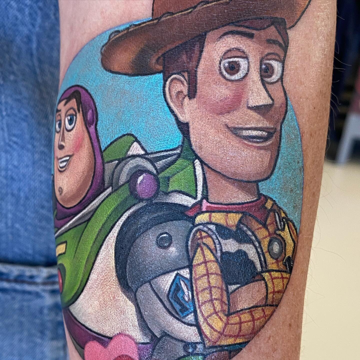 For Dani 😊
From June last year, this was quite small, on a petite arm! Big tattoos are always impressive but small tattoos are hard, a whole different skill set&hellip;

Made with @fusion_ink and @killerinktattoo supplies in #edinburgh

#toystory #t