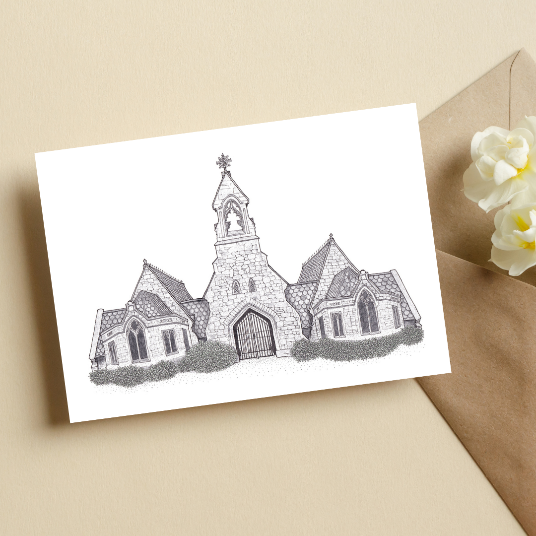 Tottenham Cemetery Chapels, Tottenham - Greetings Card