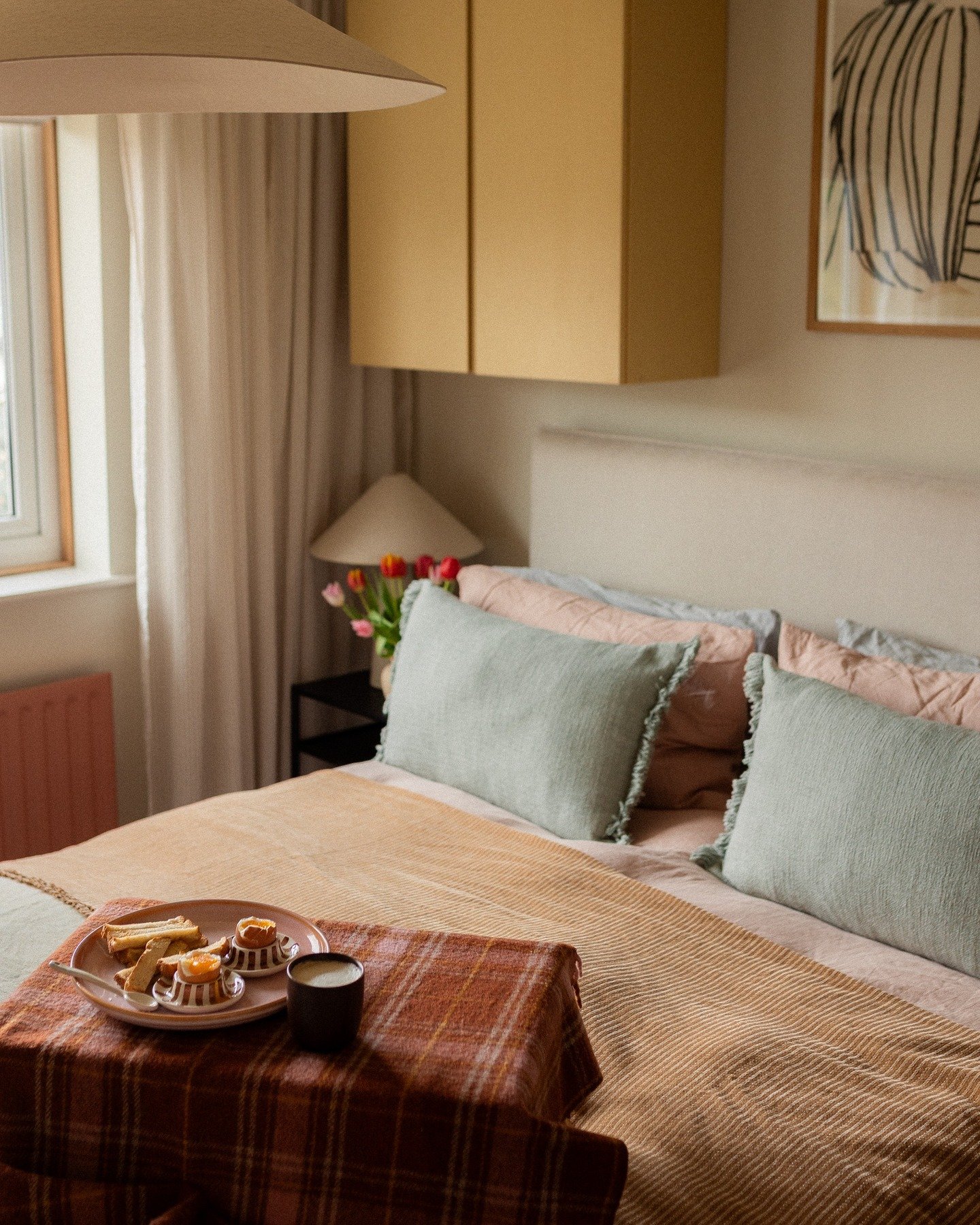 Mornings are starting to feel a bit more like spring. 🌷 Some little moments from this morning before work started.