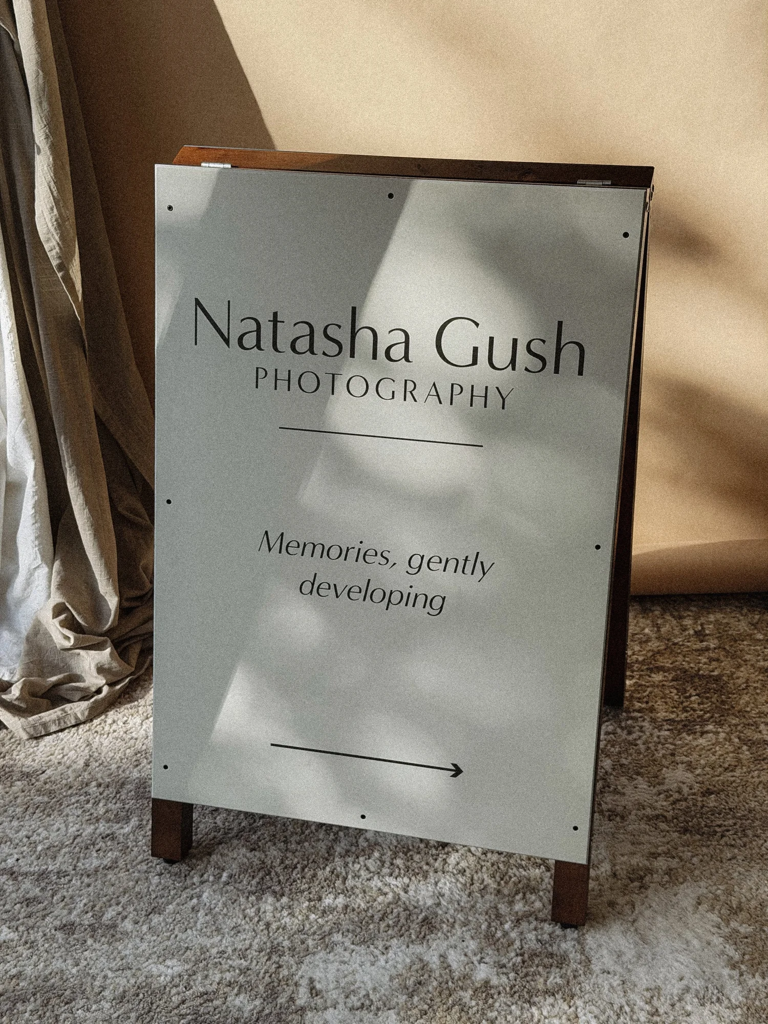 Natasha Gush Photography studio branding