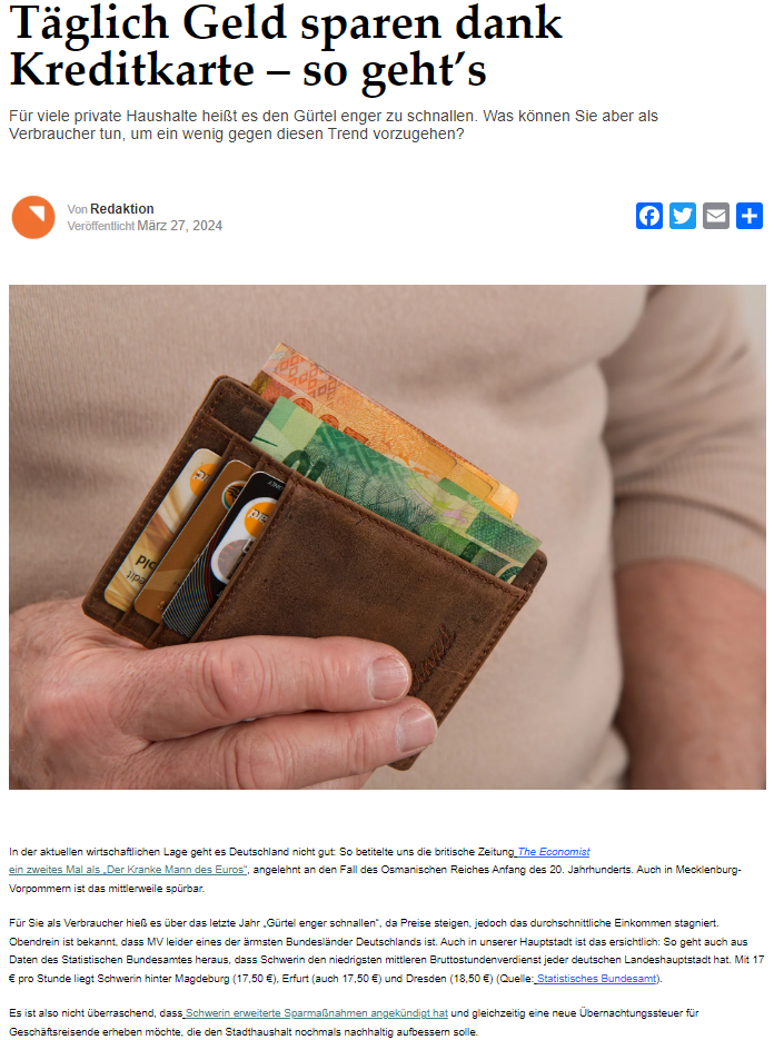 Ghostwriting Outreach Articles with an economic angle