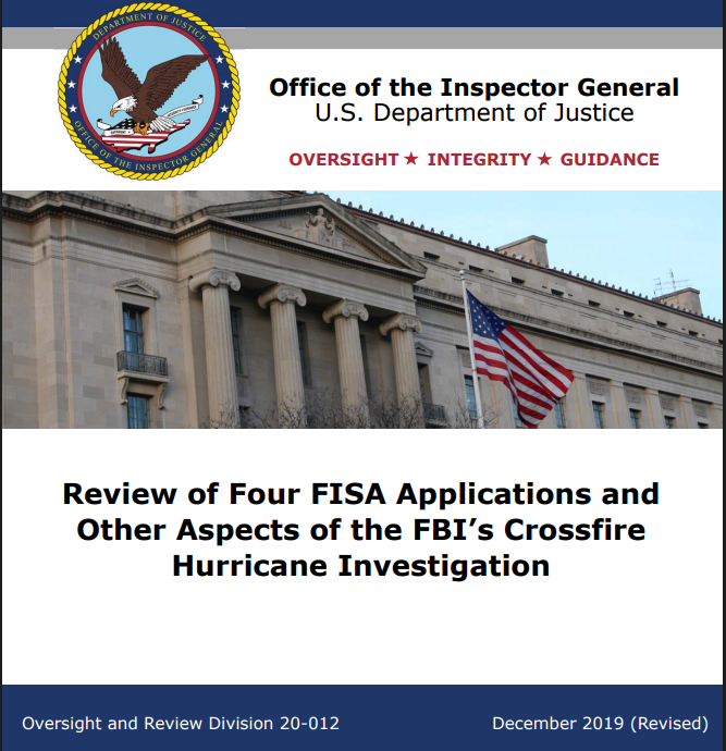 Strzok is still running Crossfire Hurricane