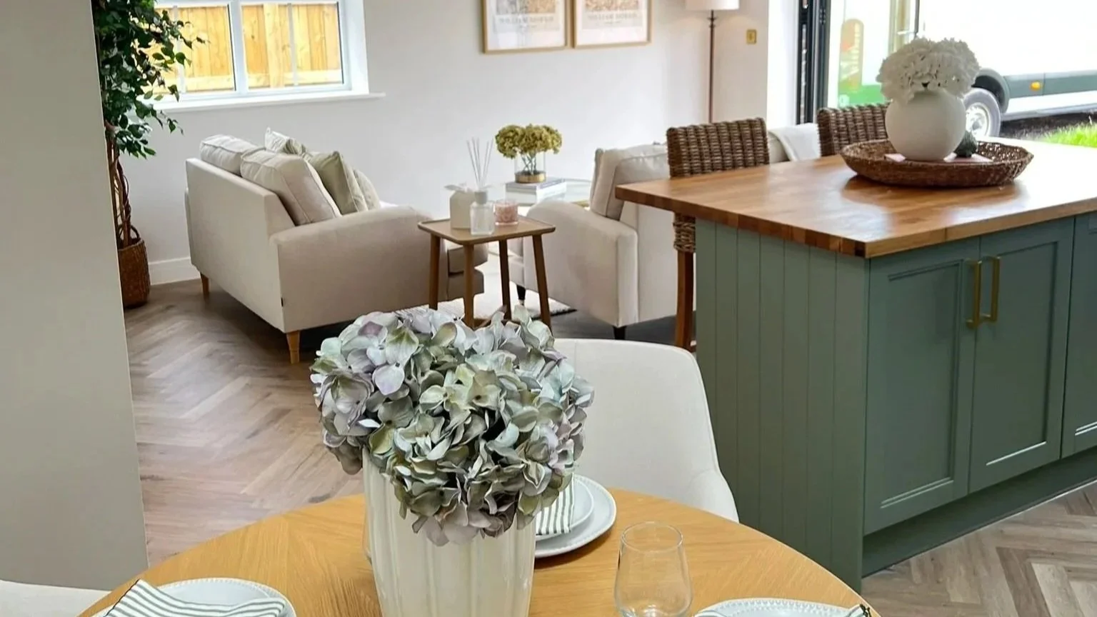 Home staging by Flo & Co Interiors for a new-build home in Brandesburton..