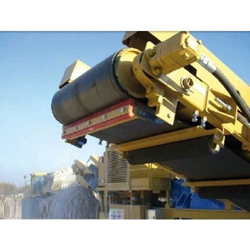polyurethane scraper on a conveyor drum