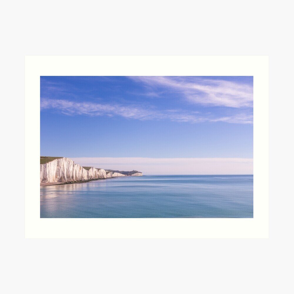 Seven Sisters cliffs print by Zoe Power