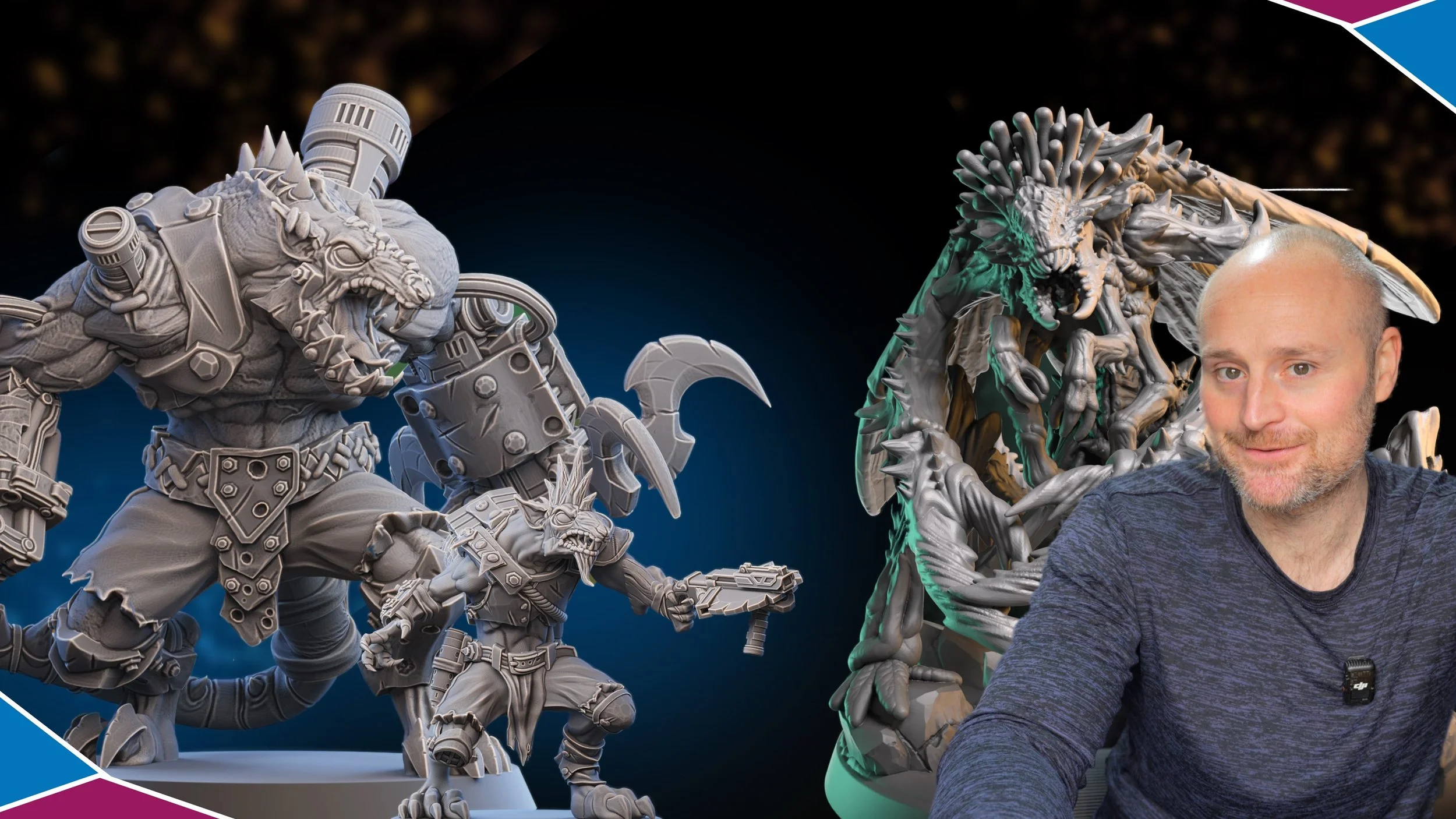 February: 3D Printing Small Tabletop Miniature Creators , Releases, and STL's