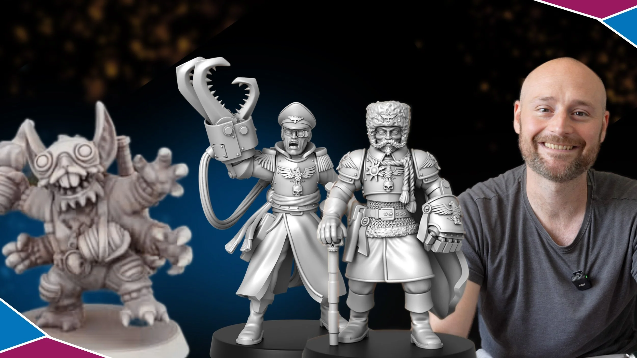 June: 3D Printing Small Tabletop Miniature Creators , Releases, and STL's