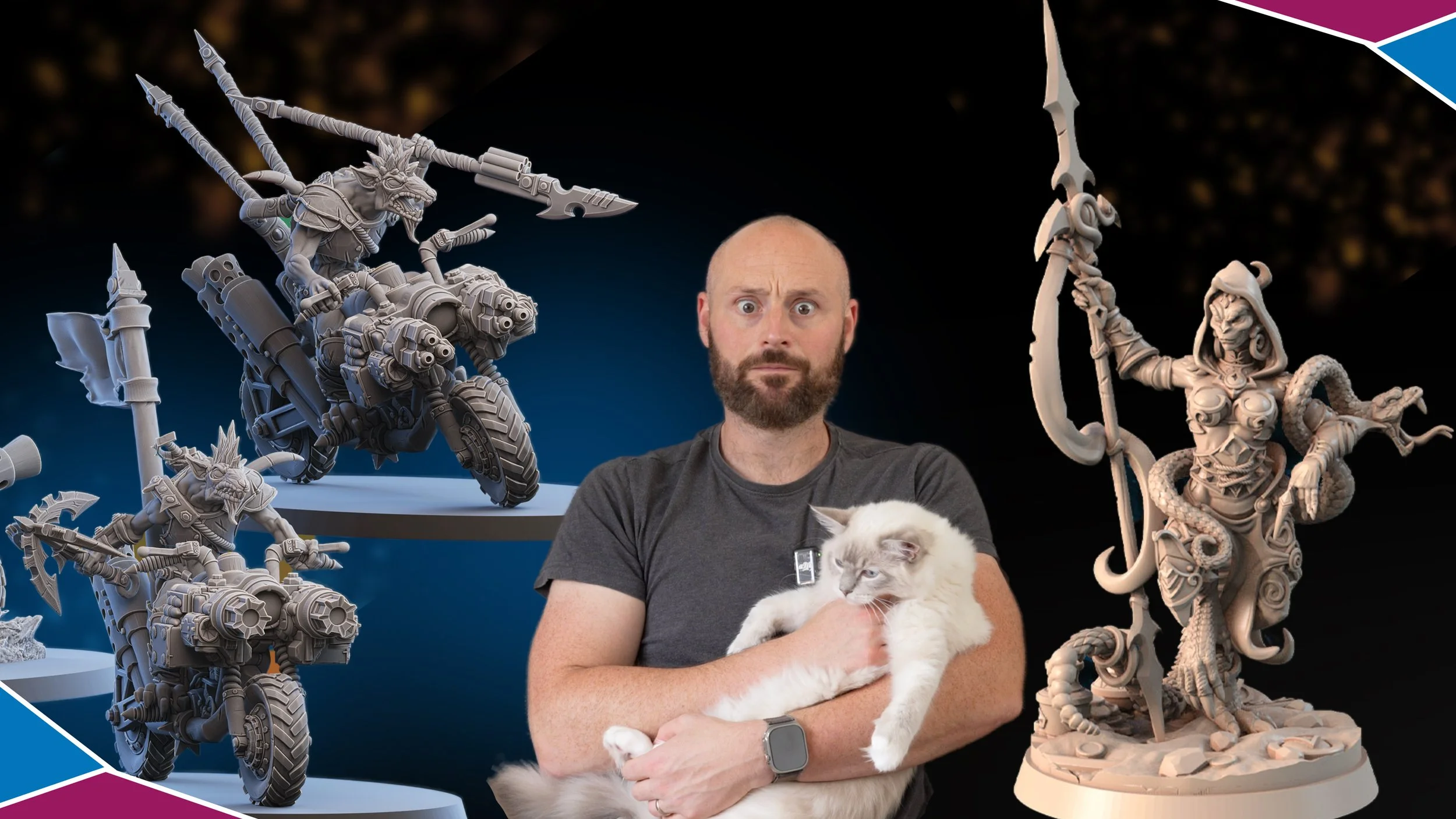 July: 3D Printing Small Tabletop Miniature Creators , Releases, and STL's