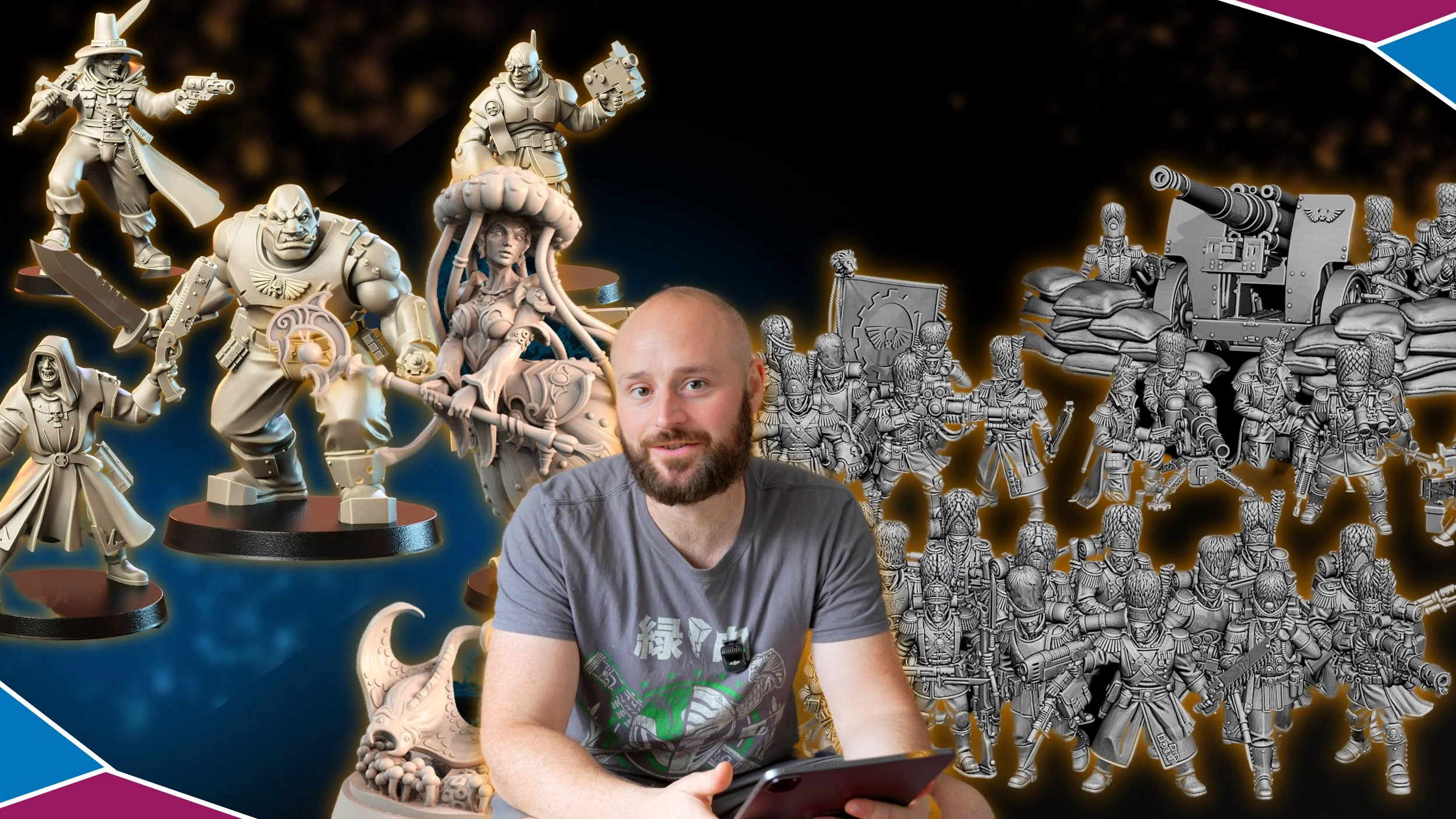 August: 3D Printing Small Tabletop Miniature Creators , Releases, and STL's