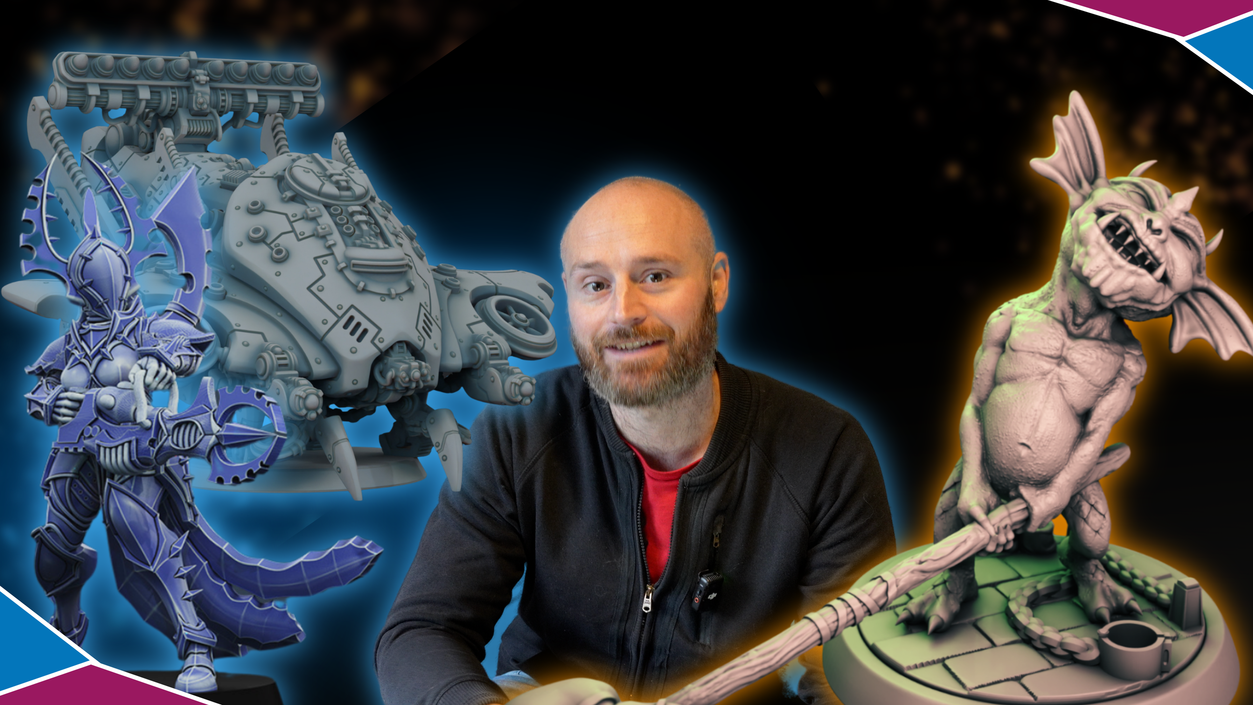 October: 3D Printing Small Tabletop Miniature Creators , Releases, and STL's