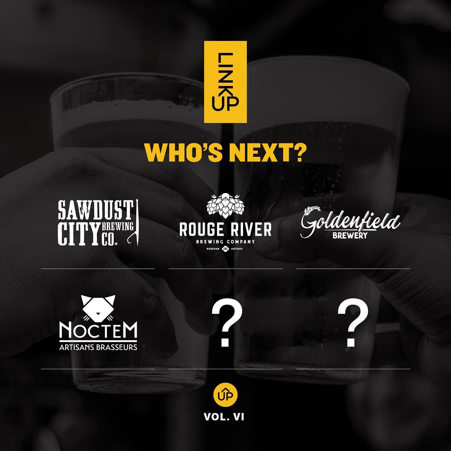 Four weeks down, two weeks to go. The legends at @sawdustcitybeer, @rougeriverbrewery, @goldenfieldbrewery and @noctem_artisans_brasseurs delivered phenomenal Link Up beers. Who do you think is dropping in Week 5? 🤔