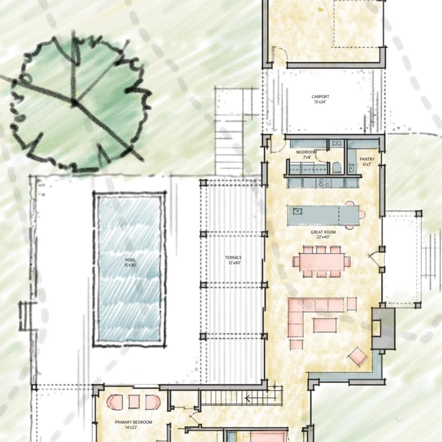 When a tree inspired the design.
.
.
open house for this property on Sunday, see link in bio!