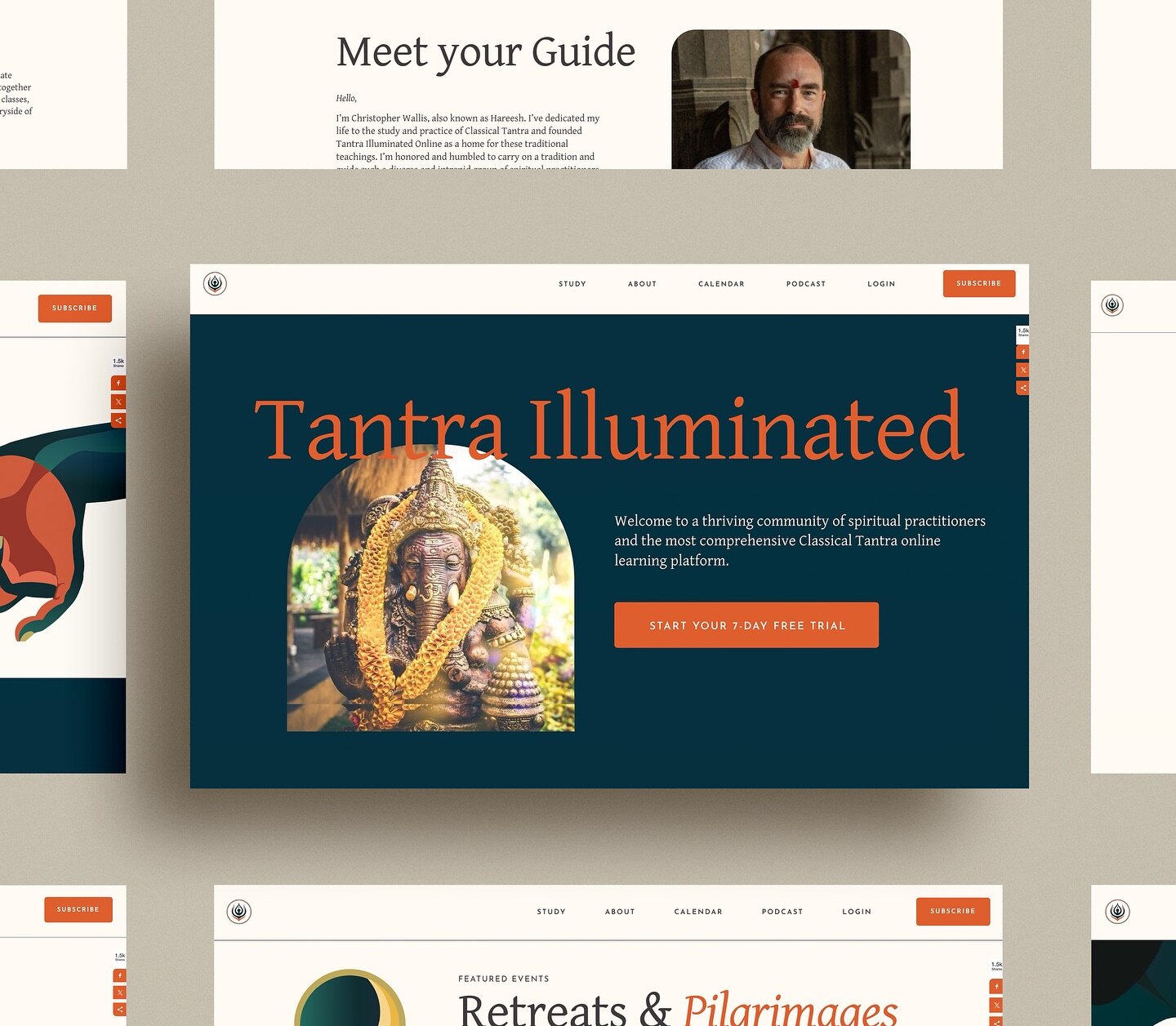 Branding/web/ illustration by Camatkara Creative
For Tantra Illuminated