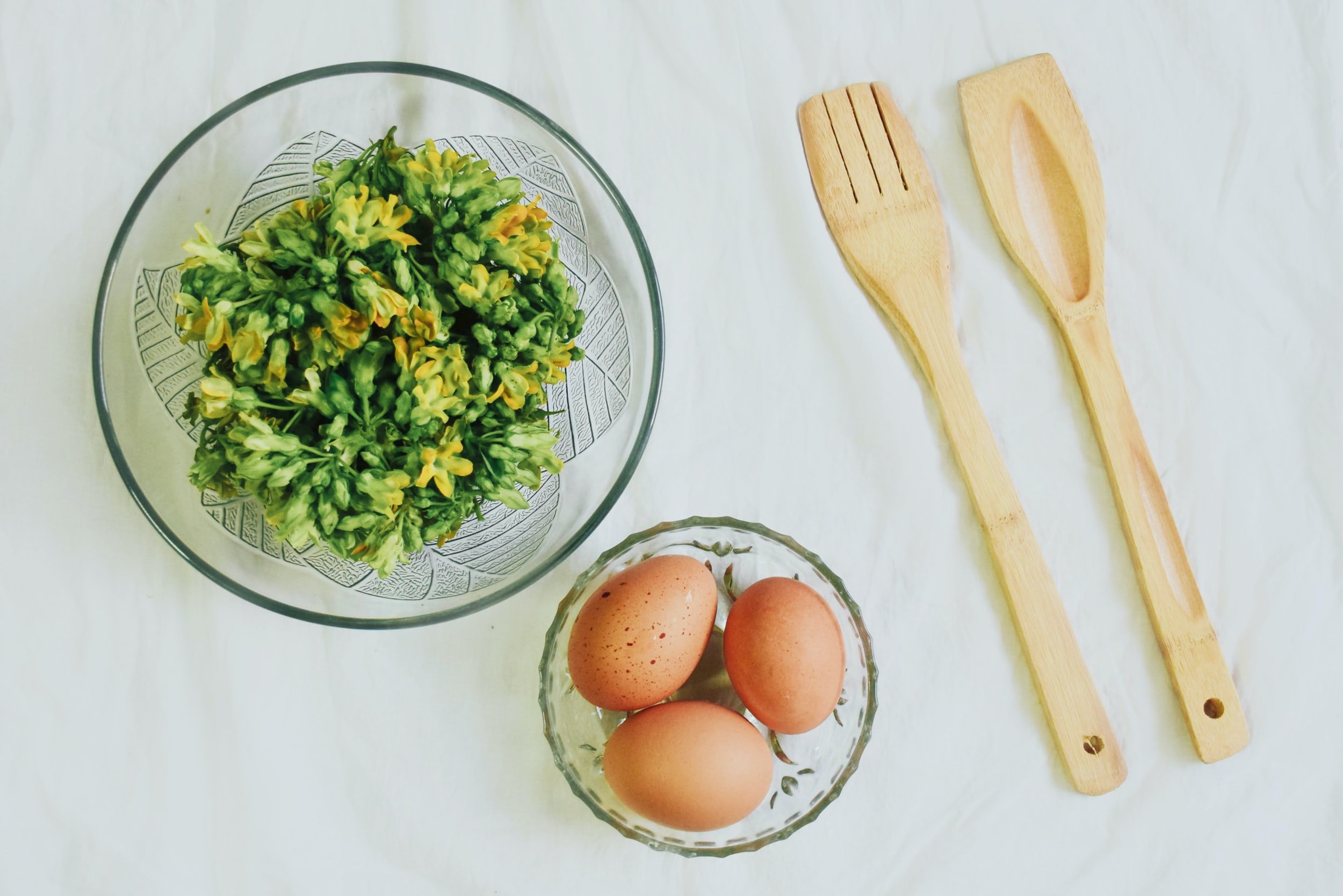 eggs and microgreens