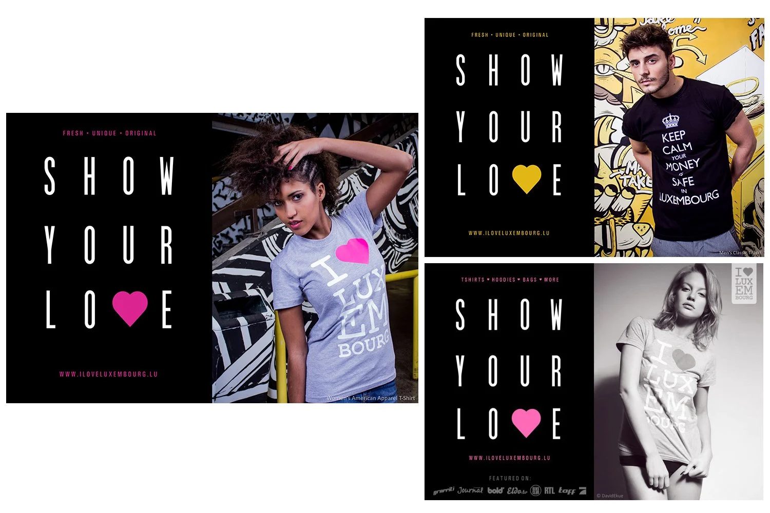 Web banners and flyers for the initial classic collection