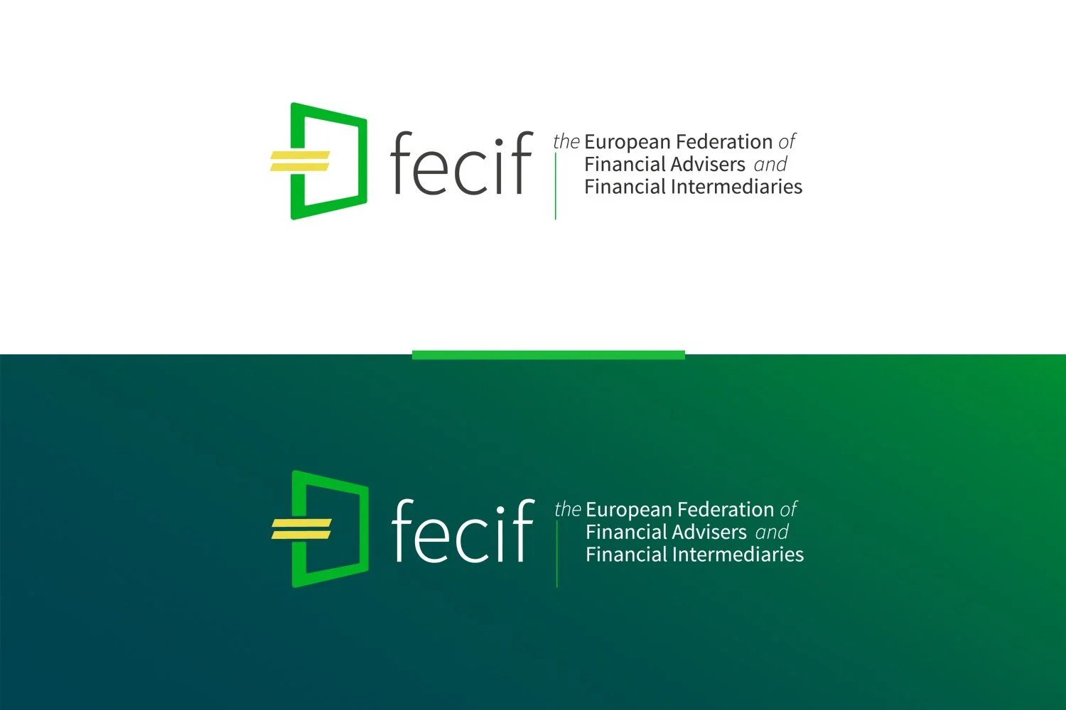 Re-designed FECIF logo that we have introduced in 2019