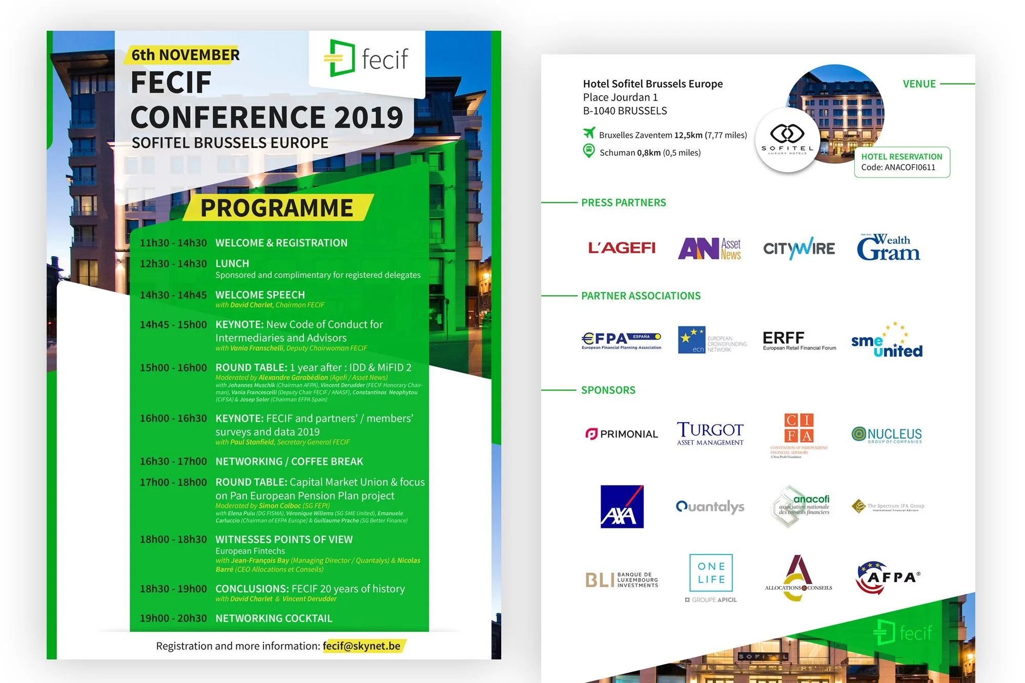 Programme for FECIF 2019 conference