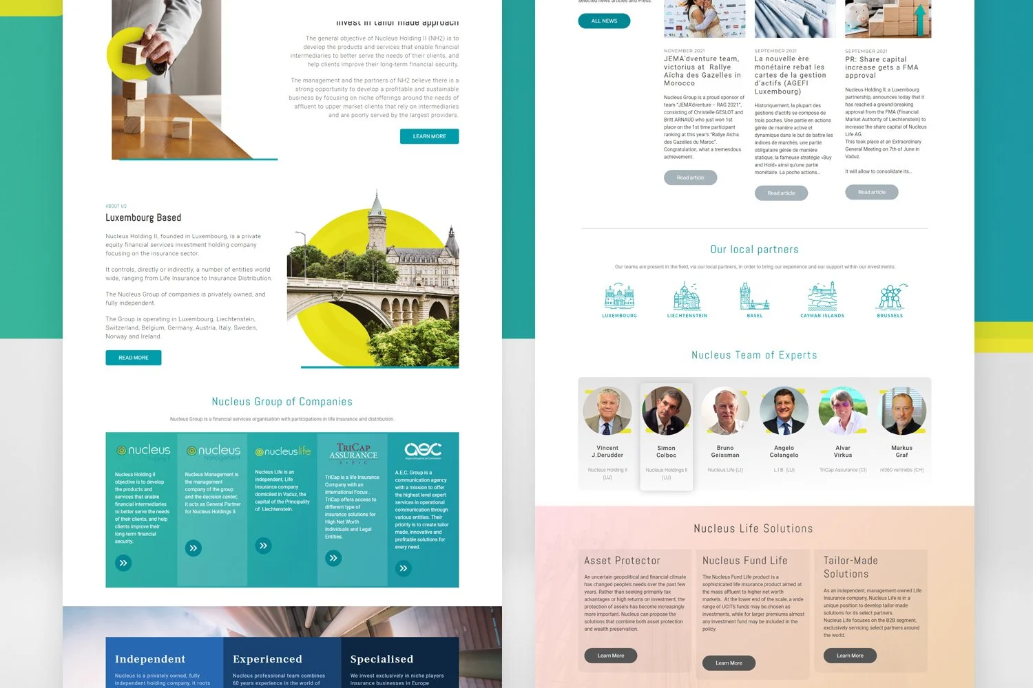 Nucleus Luxembourg website