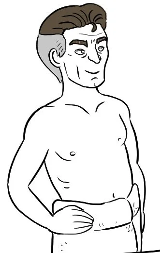 Mr Fantastic Gets a Massage