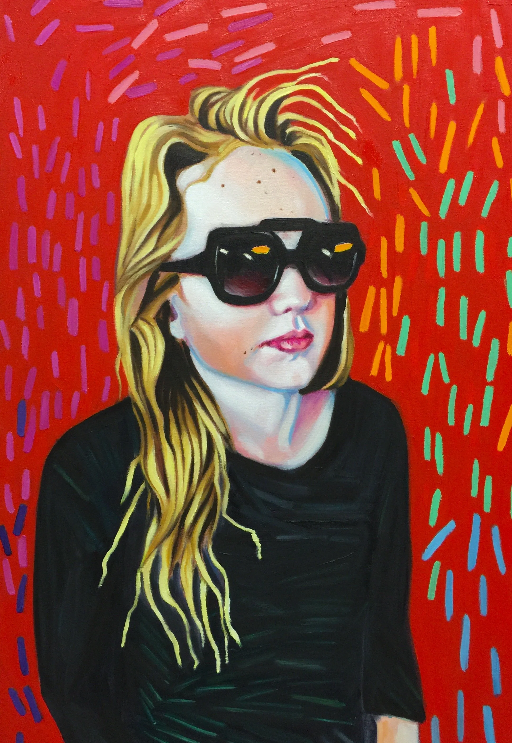 Cousin Hannah at the Funeral. Oil on canvas.