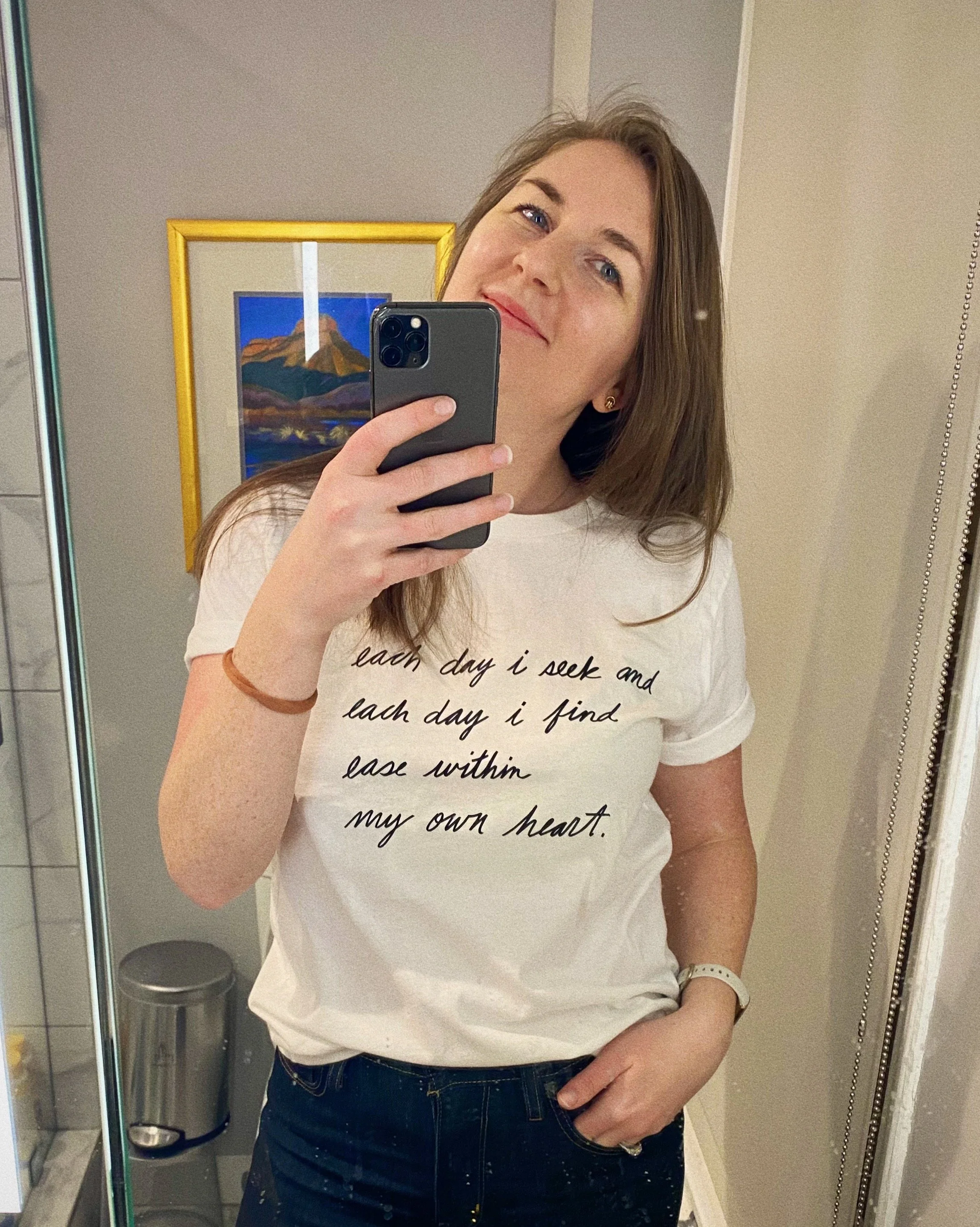 colleen poem tee selfie.JPG