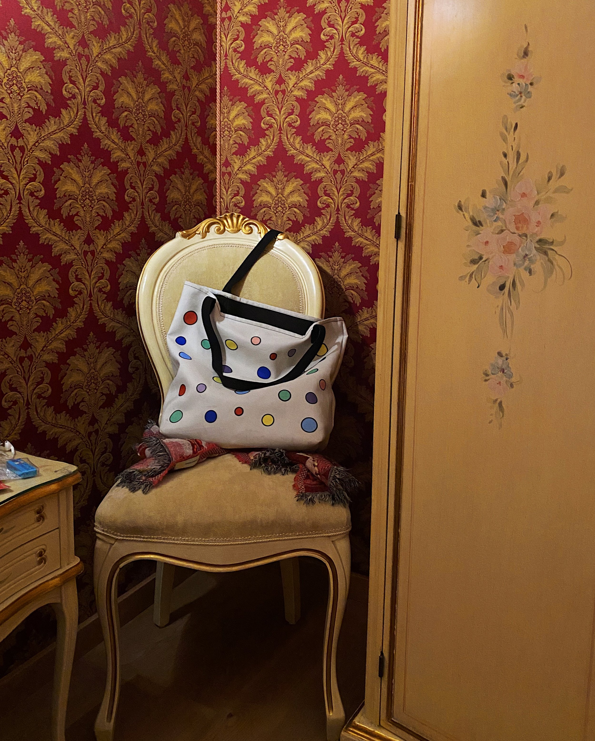 A Sacred Fool bag in Florence, Italy. What a rush.
