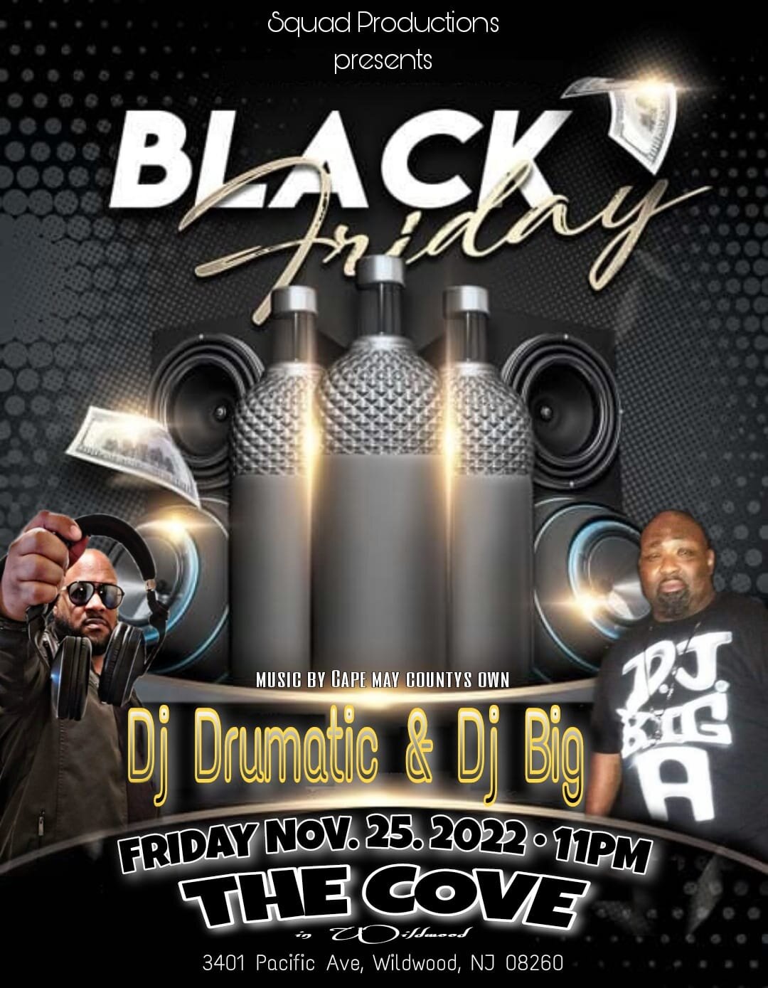 CAPE MAY &amp; ATLANTIC COUNTY IS STEPPIN OUT TONIGHT!!
 The Cove in Wildwood for The BLACK FRIDAY SHENANIGANS!
Cape May County's own #djdrumatic #djbiga