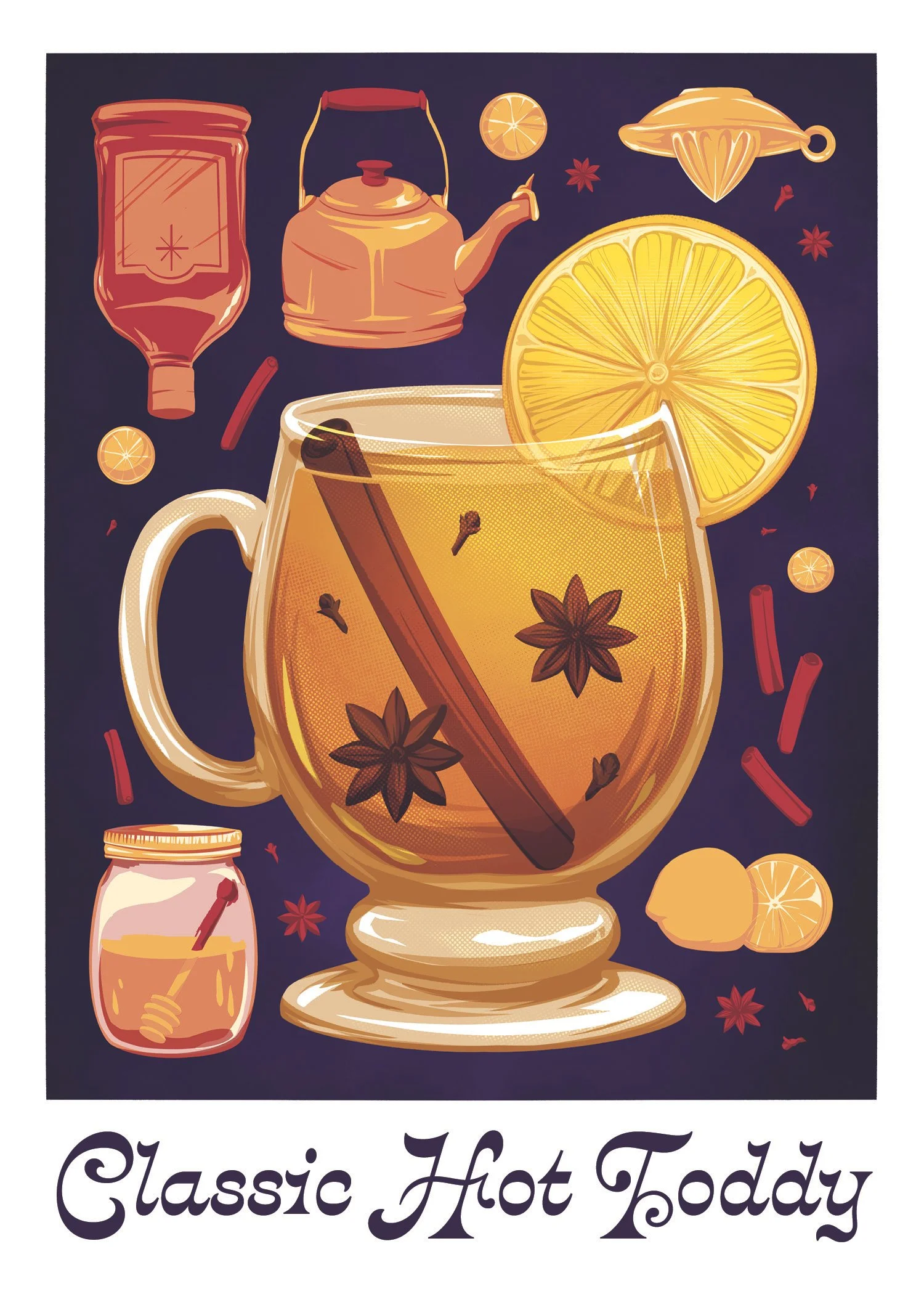 Hot Toddy Cocktail - 5x7 Print