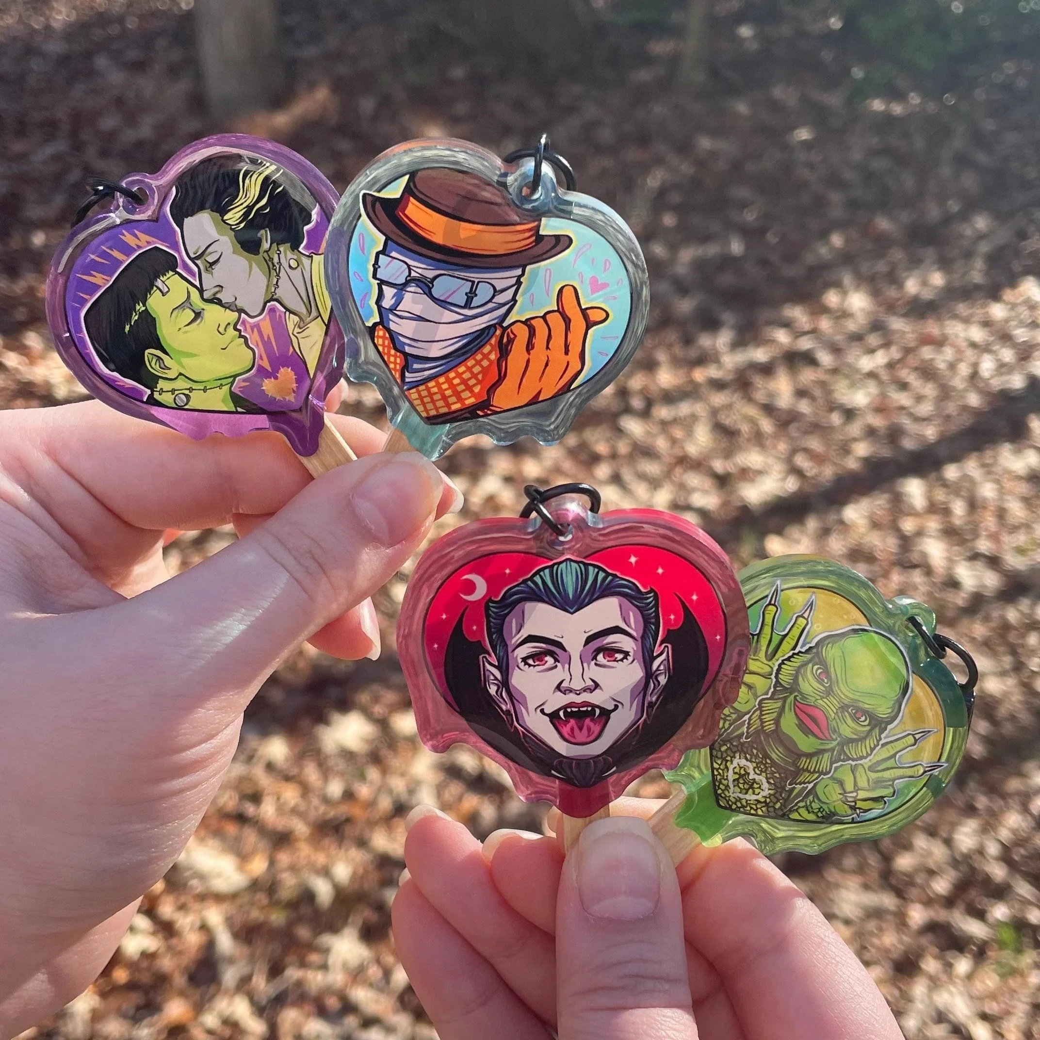 Universal Monsters - Popsicle-Style Keychains