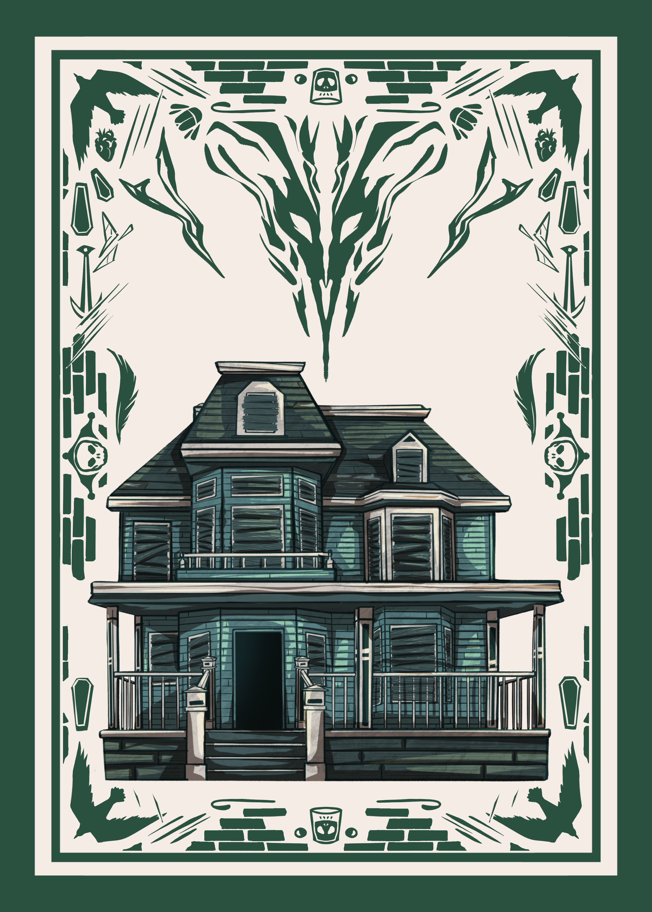 Fall of the House of Usher - 5x7 or 8x10 Print