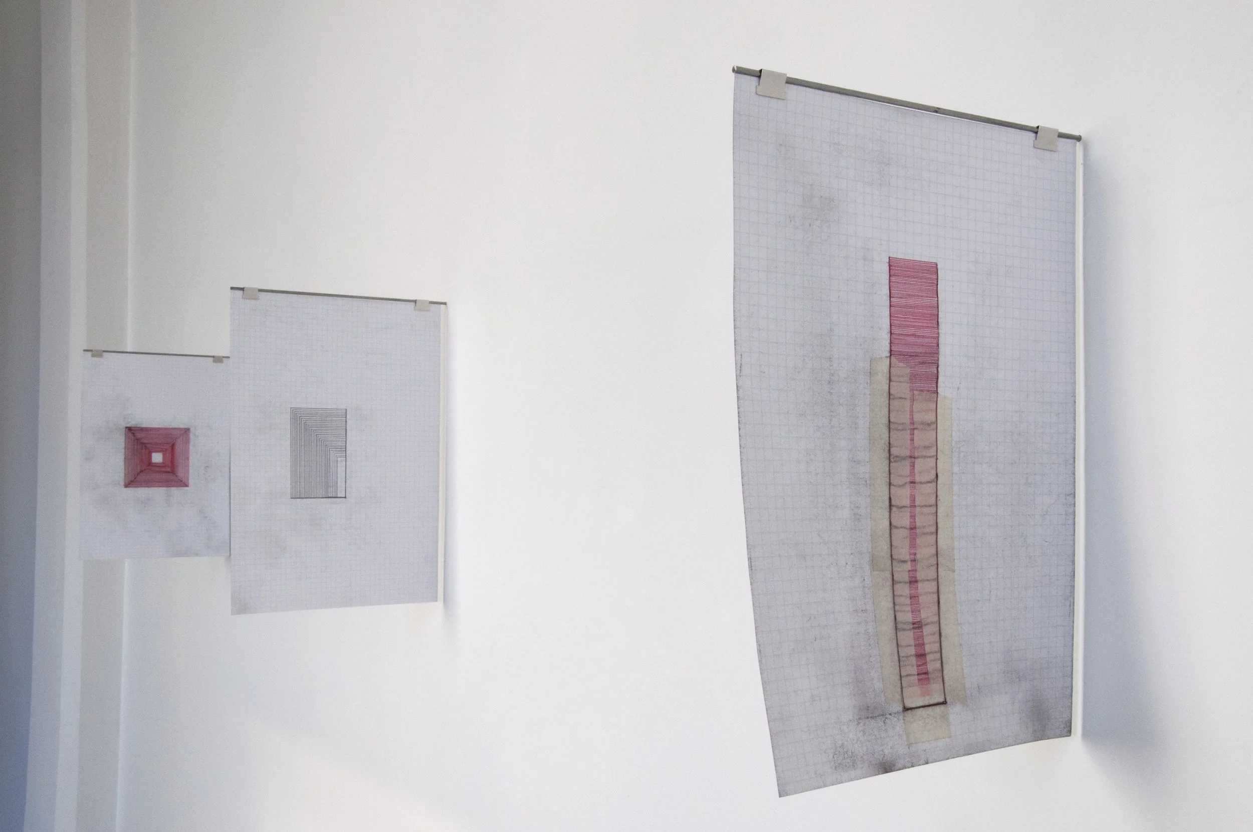 Remainder 10/14-09/15, pips, stones and seeds from food consumed, carbon, carbon paper, biro, paper, Turin, Italy, 2015