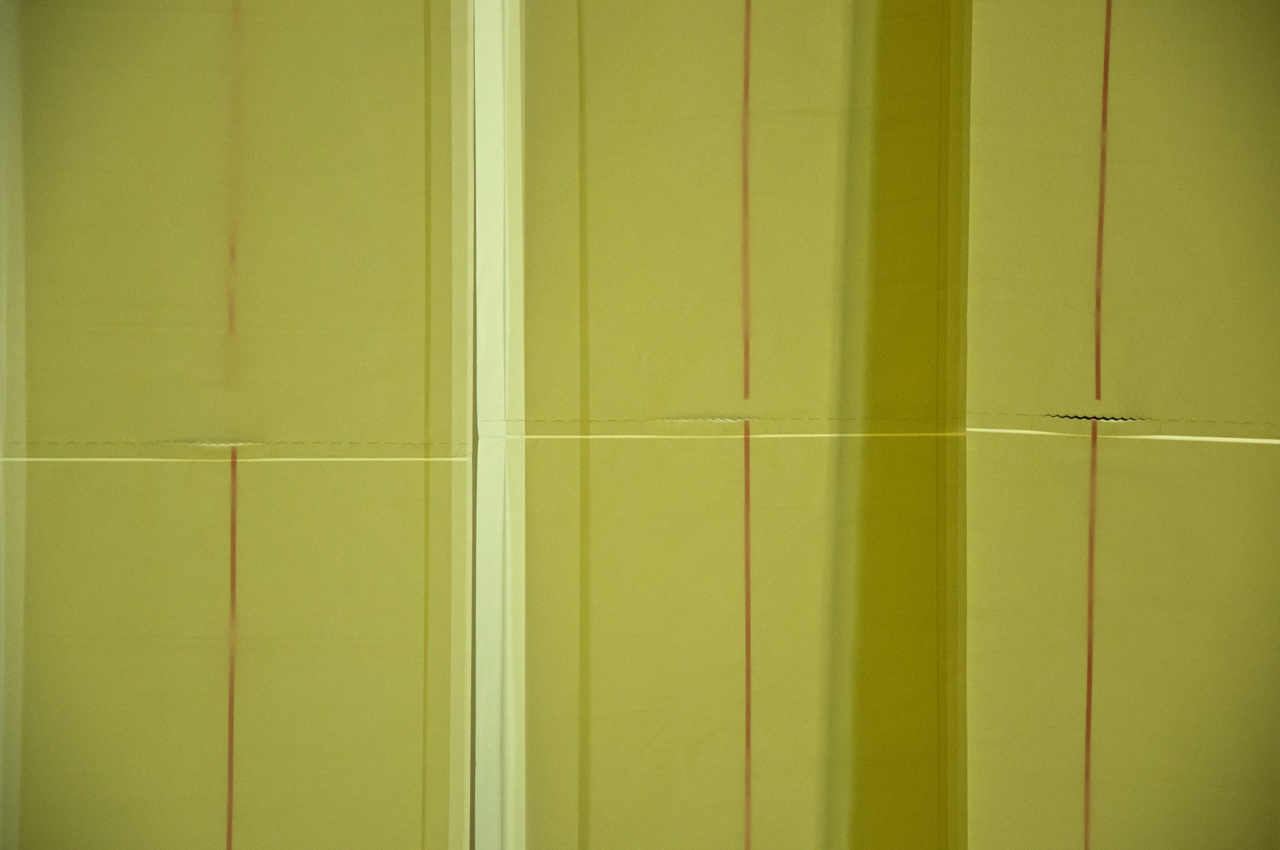 Screen, bin bags, Turin, Italy, 2014